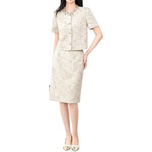 Monique Lagarde Womens 2Pc Top & Skirt Set
